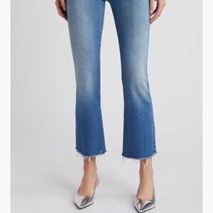 Mother Denim The Hustler frayed ankle jean